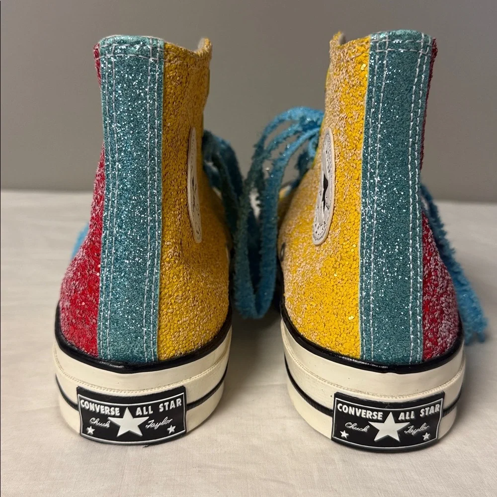 Converse x JW Anderson Chuck 70 Glitter Hi Men's 6 Women's 8 Barbados - Picture 4 of 7